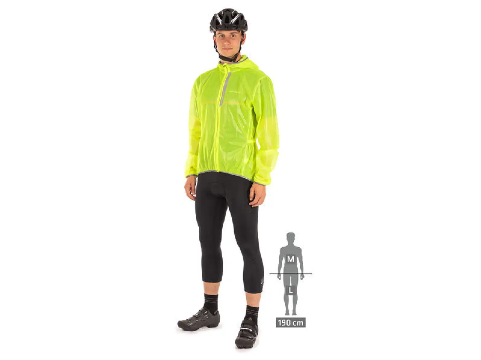 Etape rain jacket VENTO yellow fluo