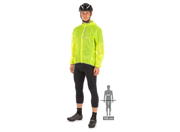 Etape rain jacket VENTO yellow fluo