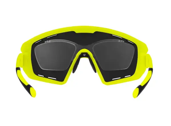 Force Ombro Plus cycling glasses fluo/black laser lenses