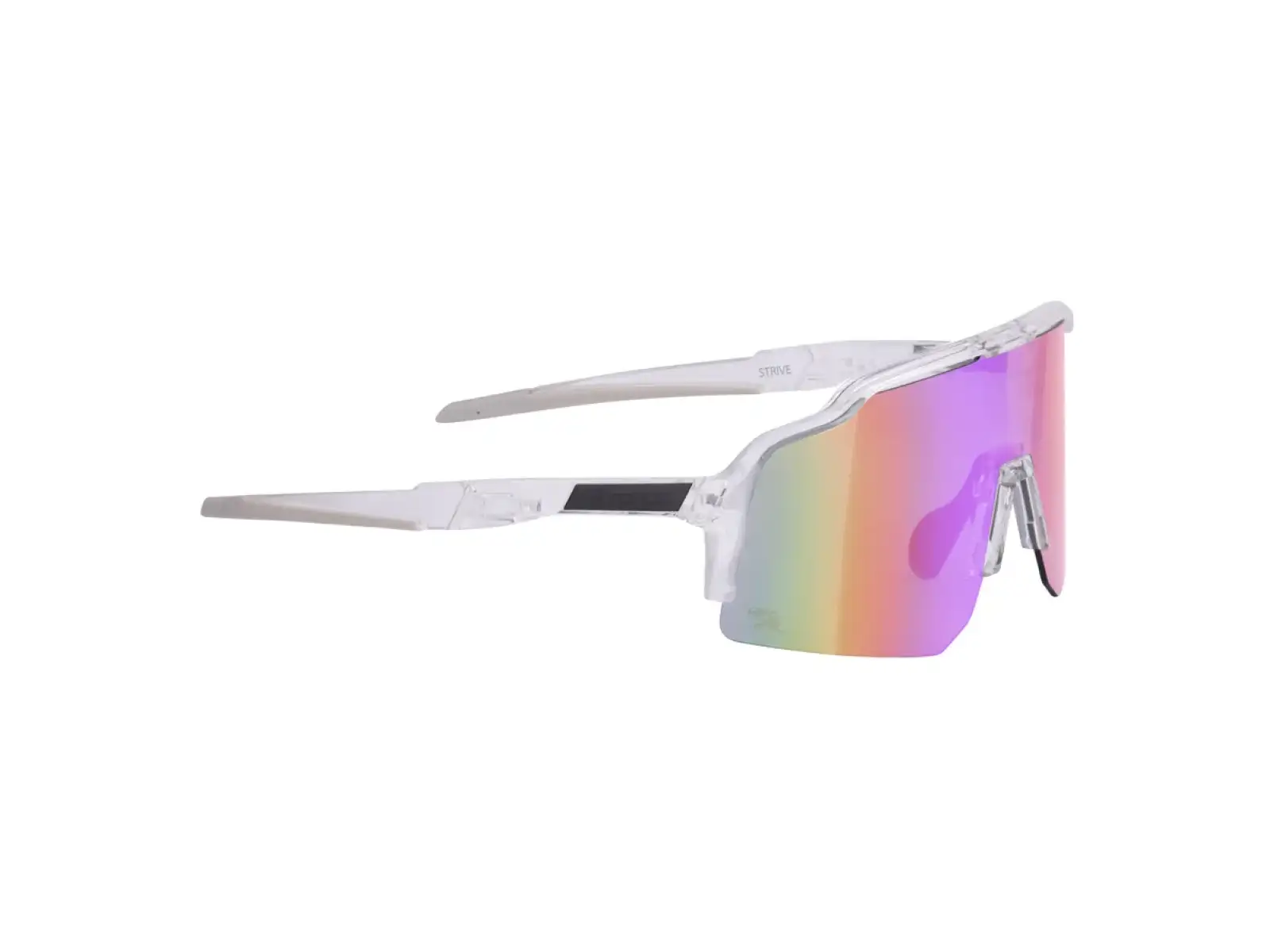 Force Strive cycling glasses transparent/purple-yellow lens