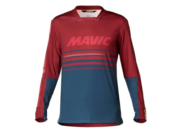 Mavic Deemax Pro men's jersey long sleeve Red Dahlia/Poseidon 2020