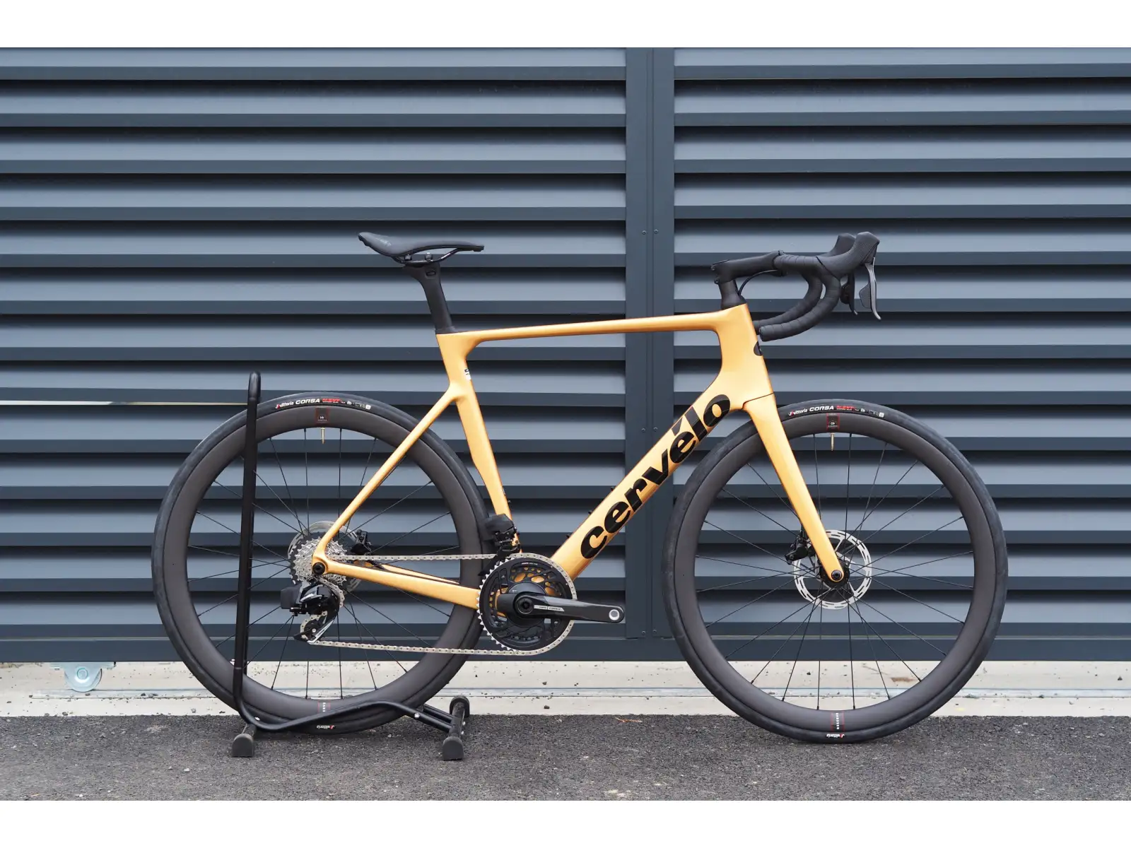 Cervélo Soloist Force eTap AXS road bike gold dust