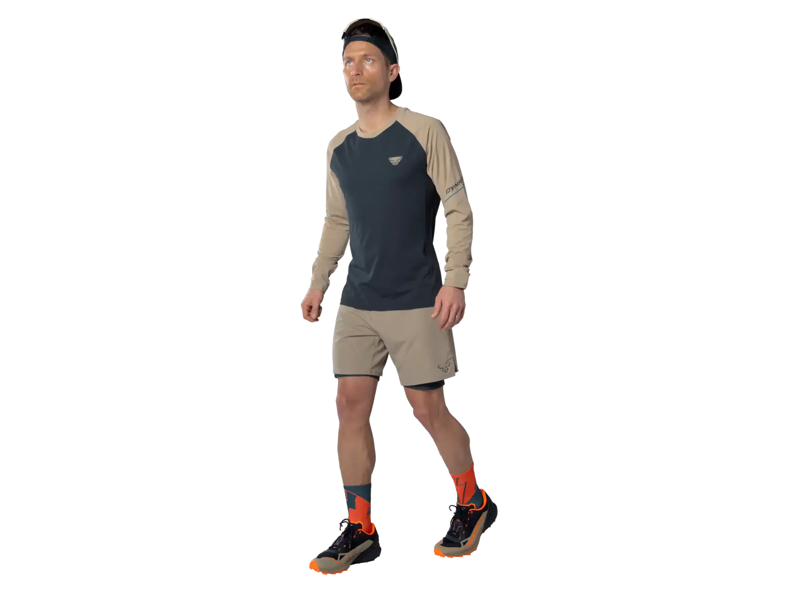 Dynafit Alpine Pro men's long sleeve shirt Blueberry/Rock Khaki