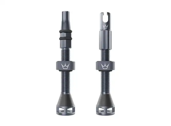 Peatys Holeshot Fast Flow tubeless valves 42 mm Slate