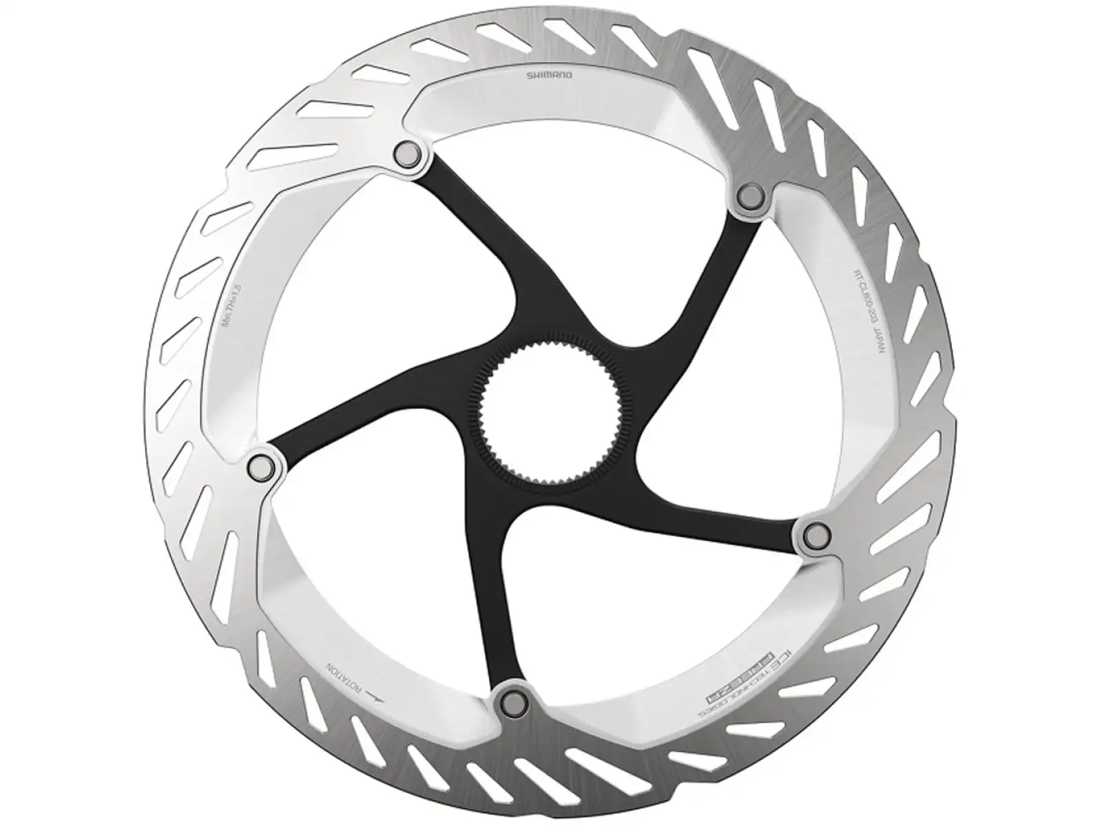 Shimano RT-CL800 brake rotor 180 mm, center lock, Ice Tech, outer lock ring