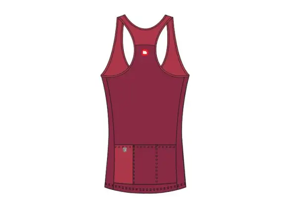 Dotout Metro women's jersey sleeveless Bordeaux/Red