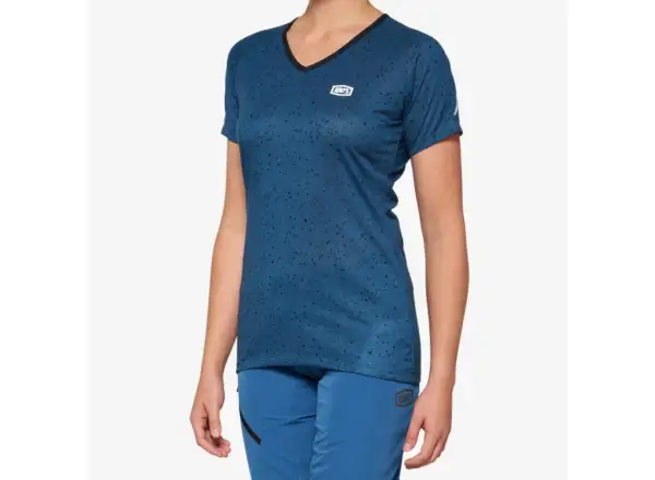 100% Airmatic Short Sleeve Jersey Women Slate Blue