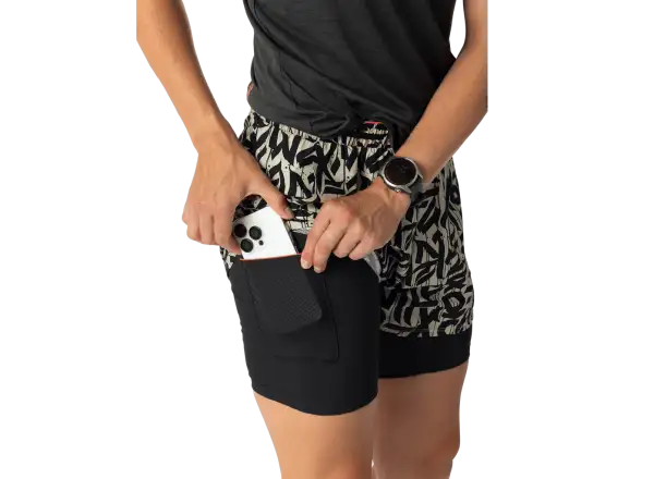 Dynafit Trail 2in1 women's running shorts Overcast