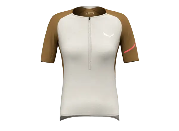 Salewa Vento AM HZT women's jersey short sleeve Oatmeal