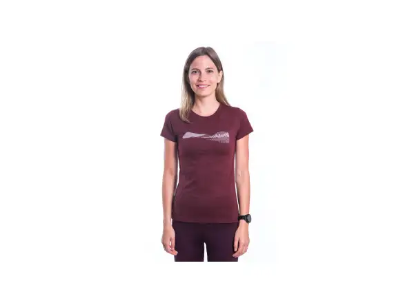 Sensor Merino Air PT Hills women's shirt short sleeve Port Red