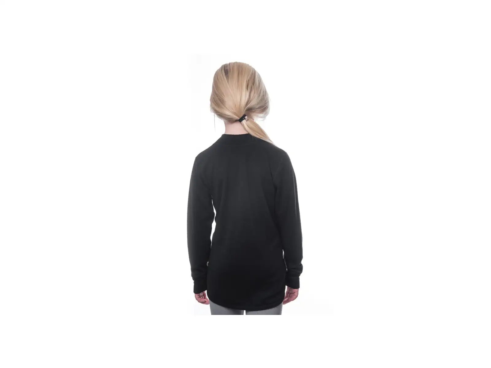 Sensor Merino DF Territory children's long sleeve shirt black