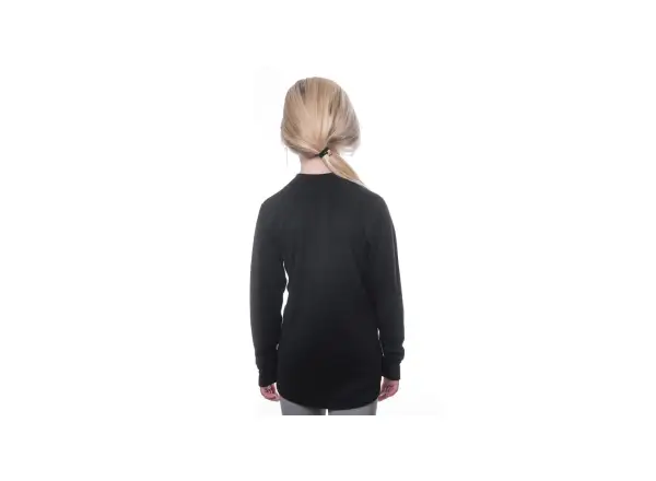 Sensor Merino DF Territory children's long sleeve shirt black