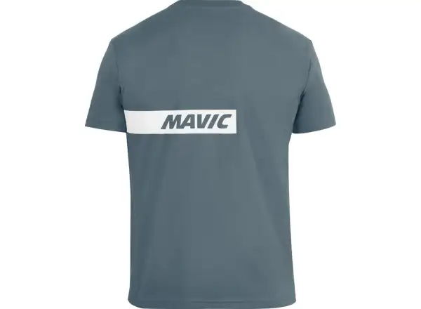 Mavic Corporate Stripe men's t-shirt short sleeve Orion Blue/Off White