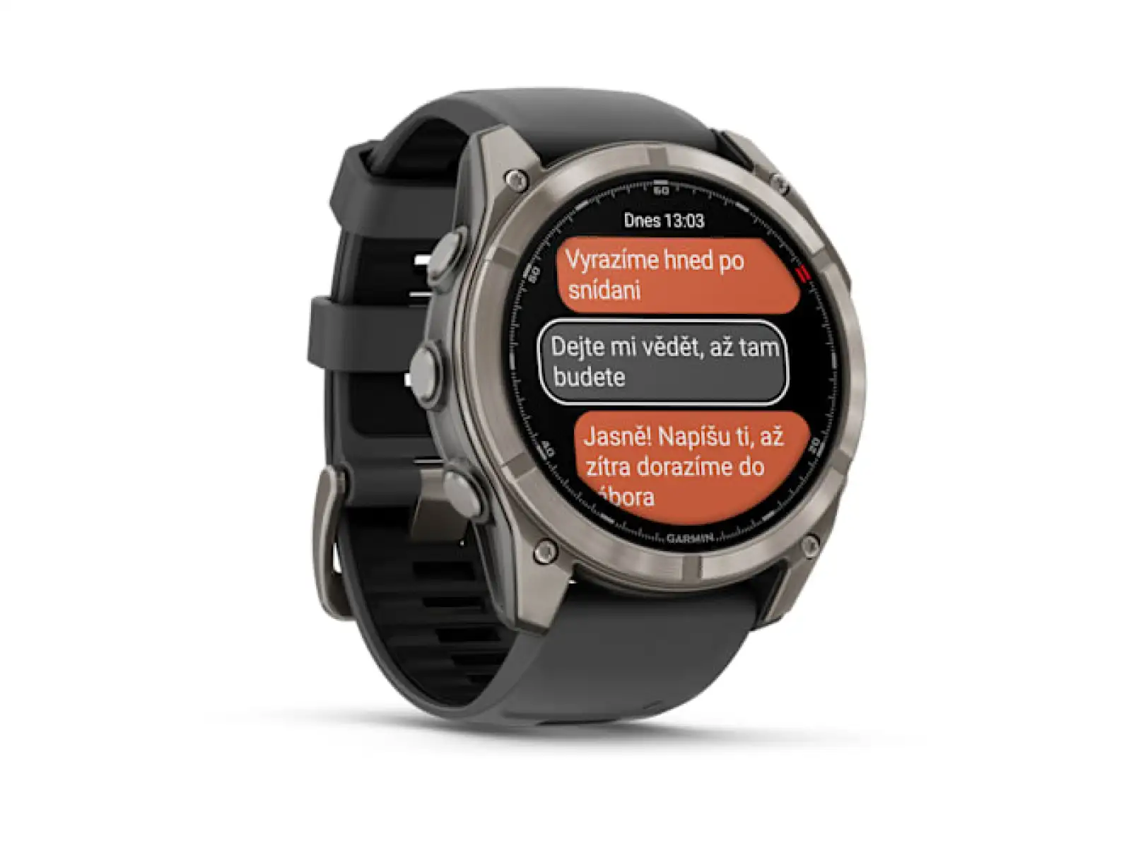 Garmin fenix 8 Pro 51 mm AMOLED Sapphire smart watch Titanium Graphite/Black