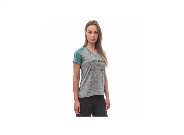 Sensor Charger women's jersey short sleeve gray/Mint