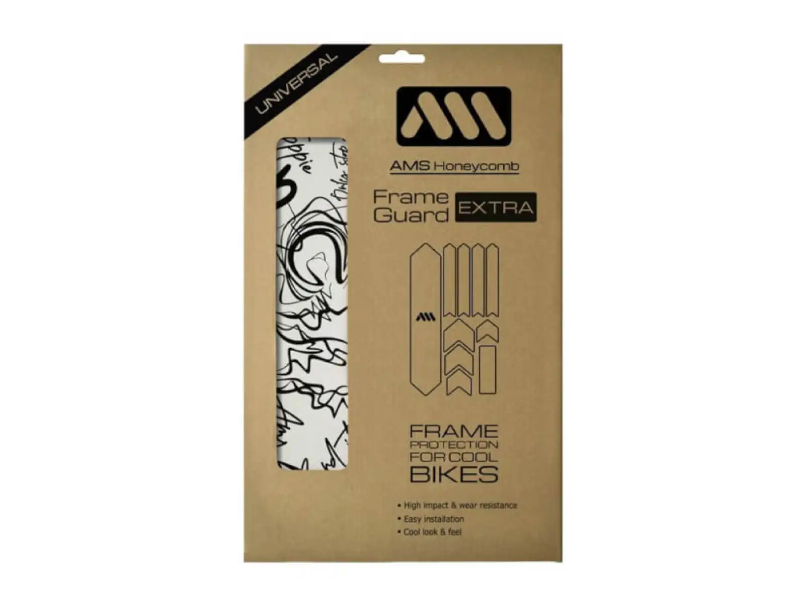 All Mountain Style frame protection stickers Extra Signature Black