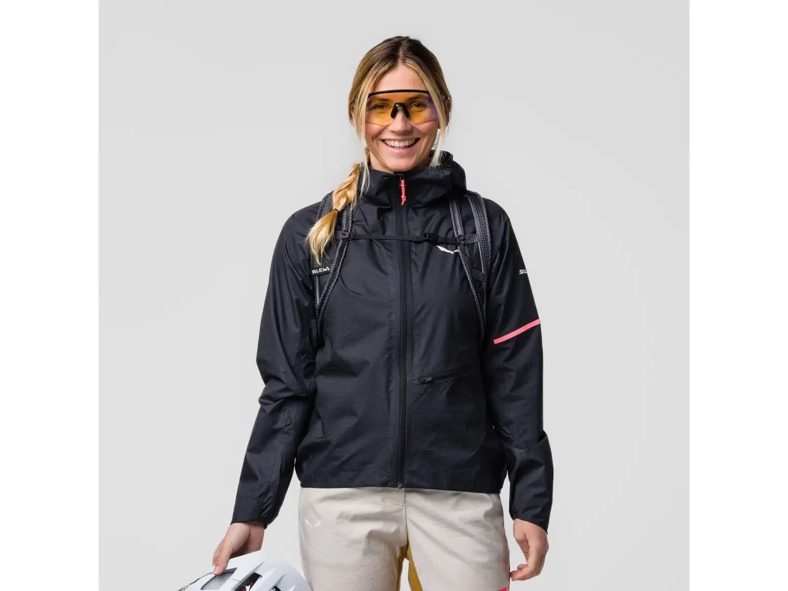 Salewa Vento PTX 2.5 L women's jacket Black Out