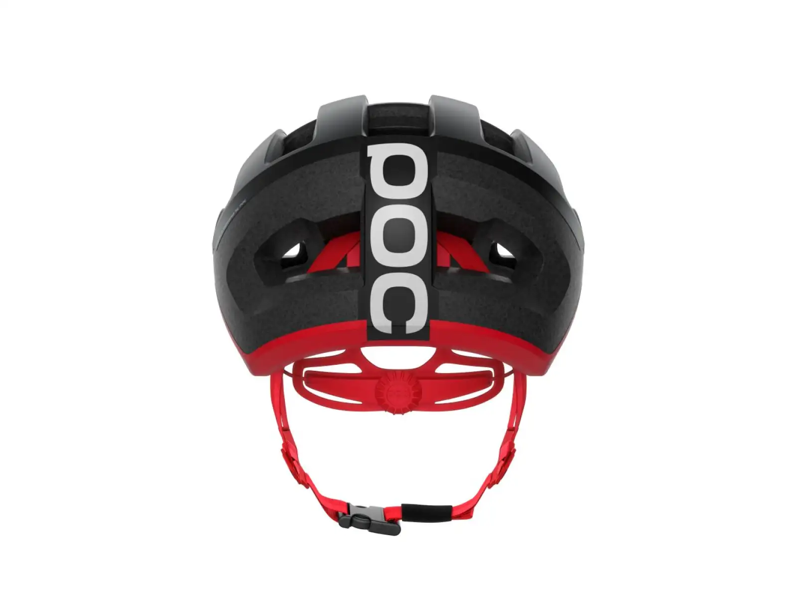 POC Omne Lite helmet Uranium Black/Prismane Red Matt