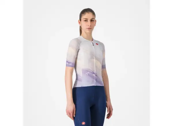 Castelli Aero Pro 8S women's jersey short sleeve Multicolor Purple