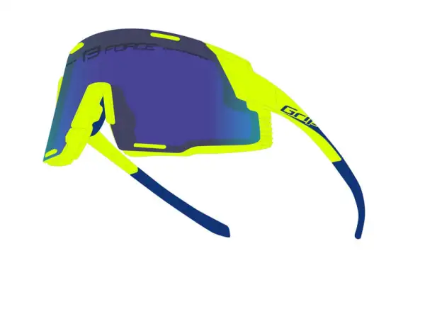 Force Grip cycling glasses Fluo/blue