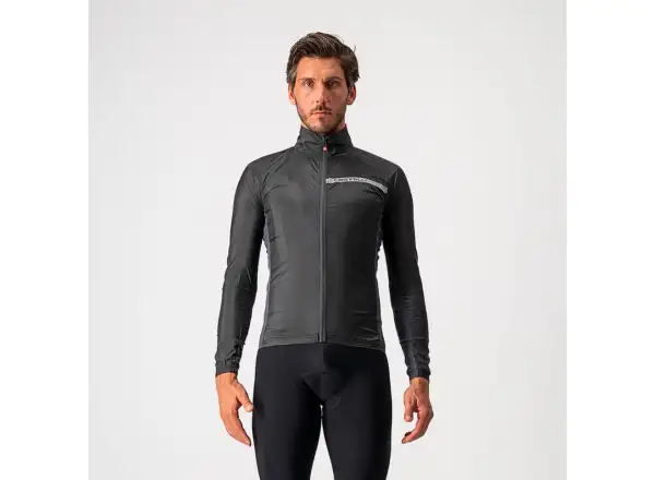 Castelli Squadra Stretch men's jacket light black/dark gray