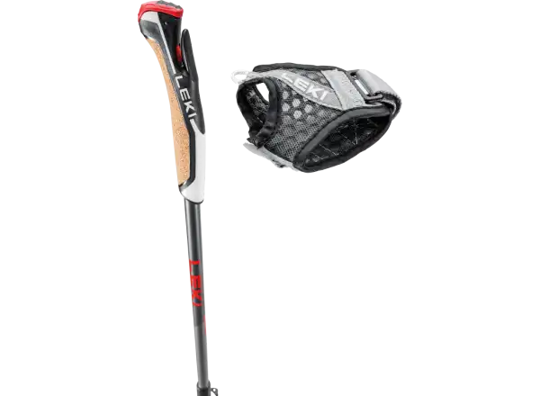 Leki Instructor Lite trekking poles Dark anthracite/Gray/Red size 100-125 cm