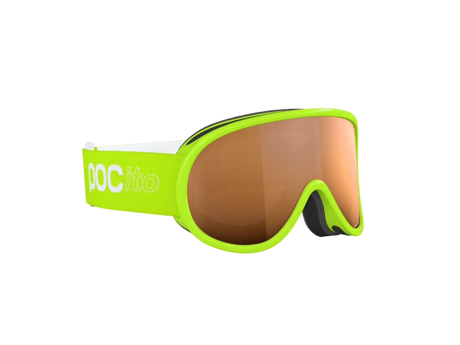 POC POCito Retina kids ski goggles Fluorescent Yellow/Green/Partly Sunny Light Orange