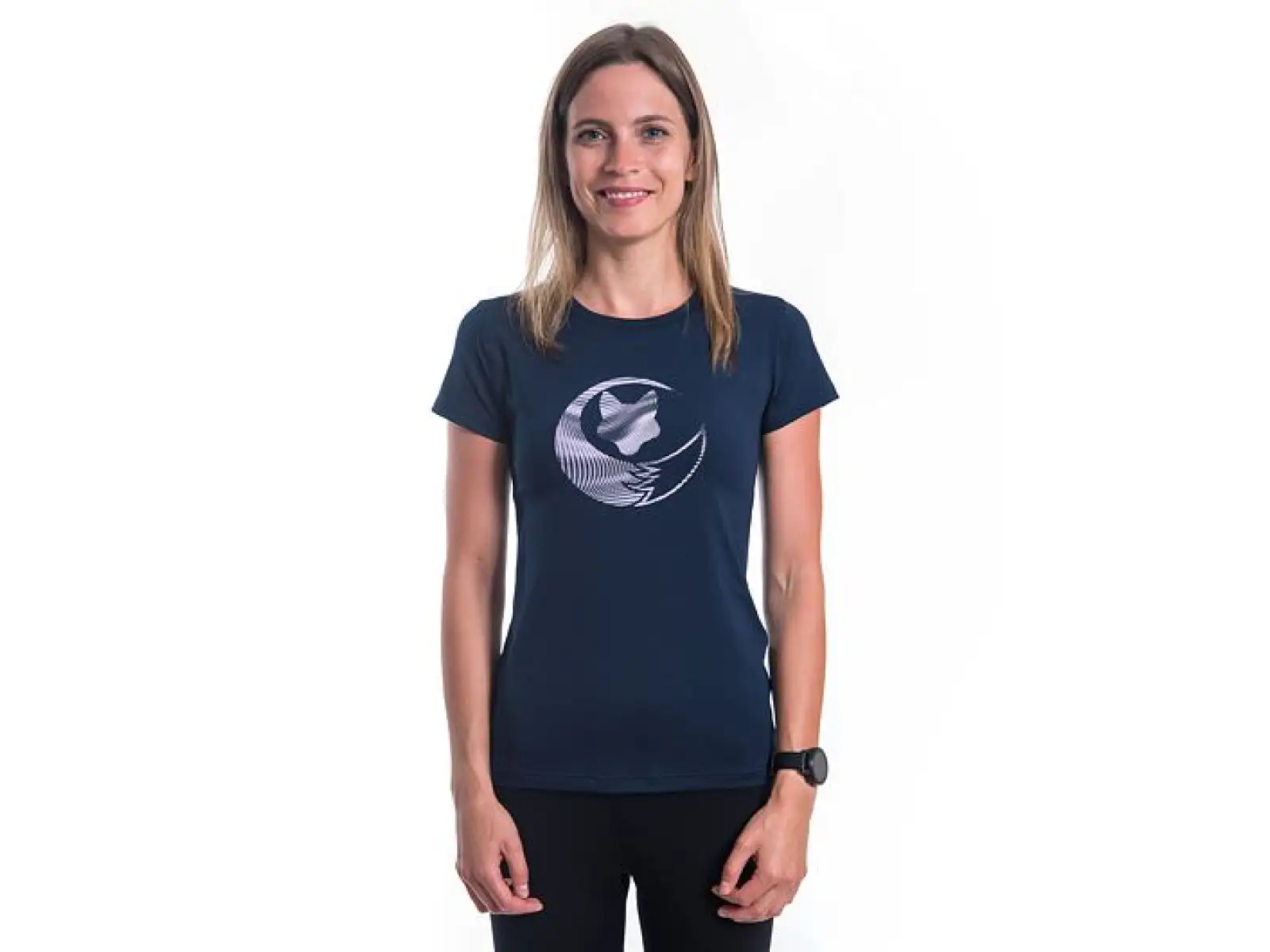 Sensor Coolmax Tech Fox women's shirt short sleeve Deep Blue