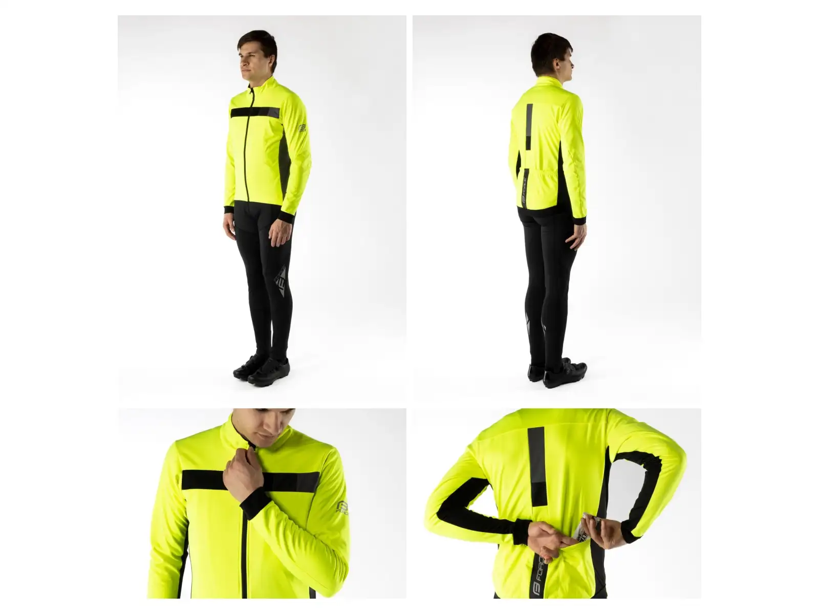 Force Frost softshell jacket fluo/black
