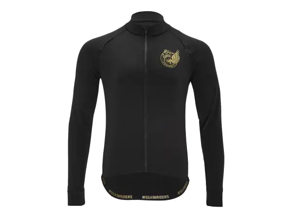 Silvini Leverono men's jersey long sleeve Black/Gold