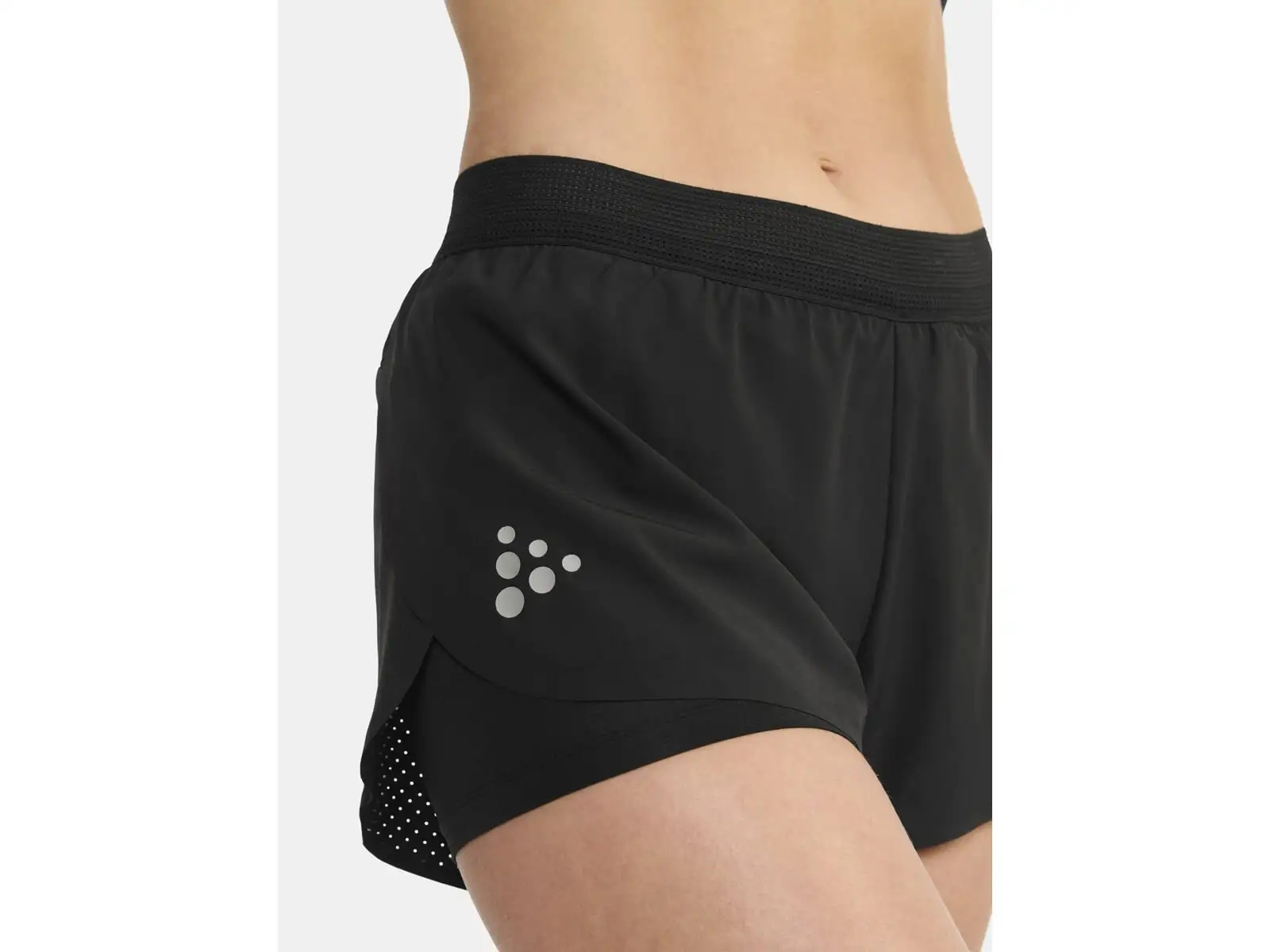 Craft Pro Hypervent Split 2 women's running shorts Black