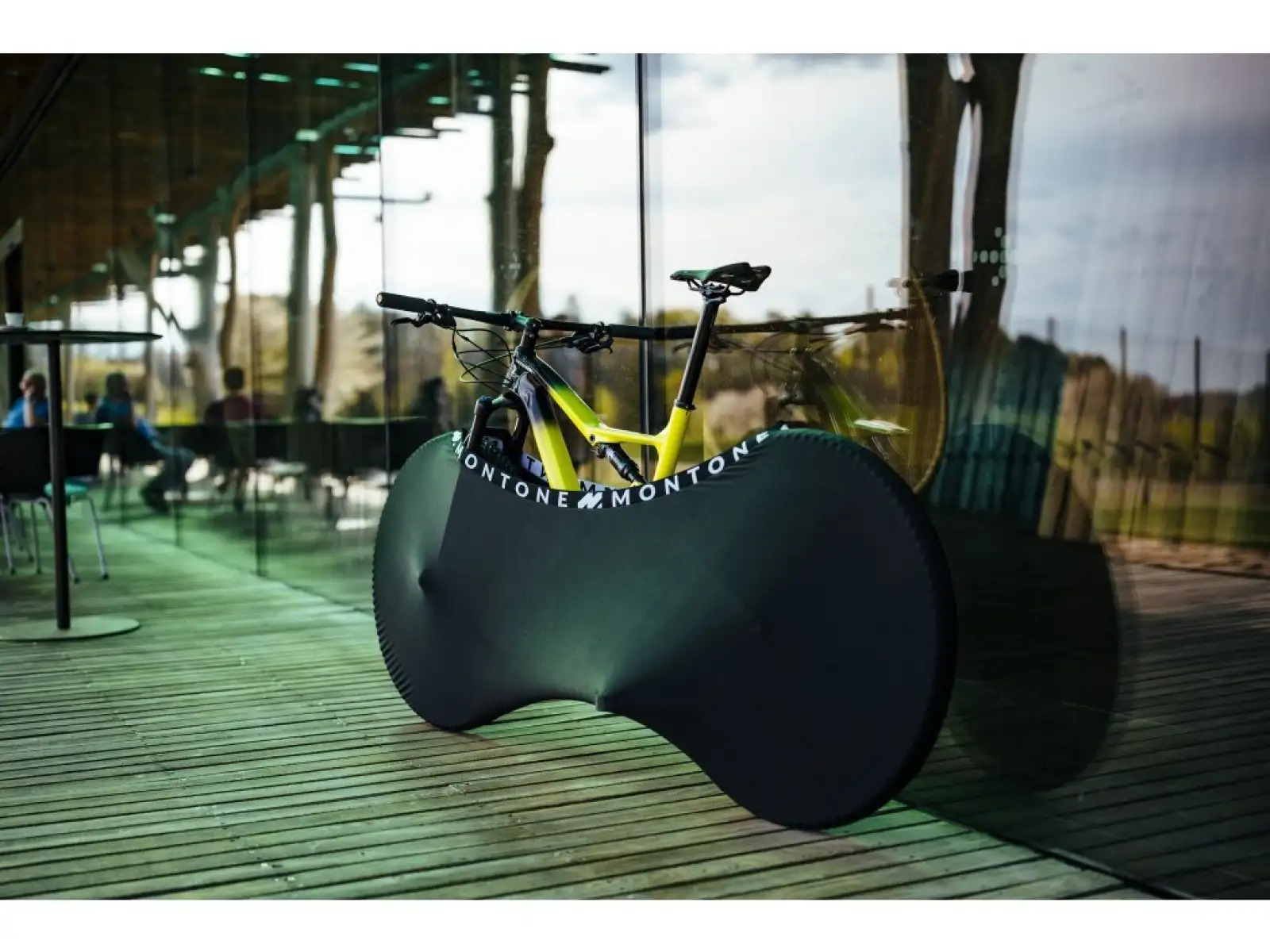 Montone bike mKayak 2.0 bike cover for indoor use black/white