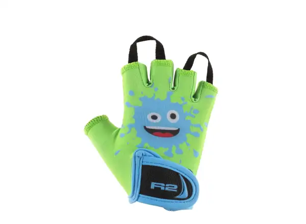 R2 Voska children's cycling gloves green/blue