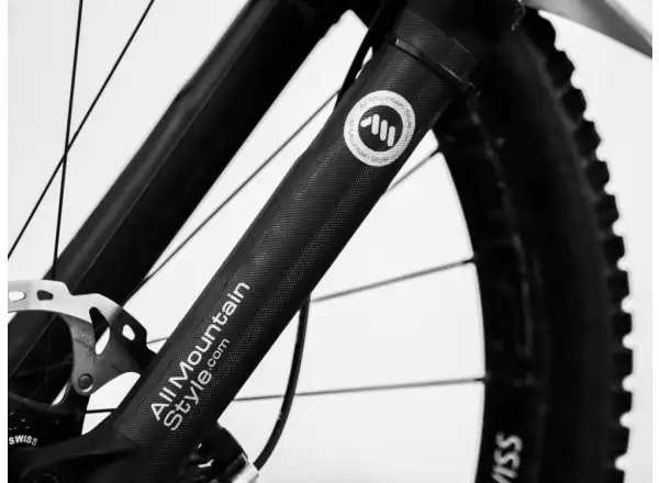All Mountain Style fork protection stickers Black/Silver