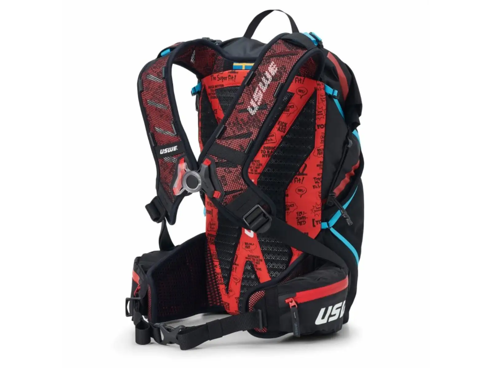 USWE Hajker 18 multisport backpack Carbon black 2x500ml size S