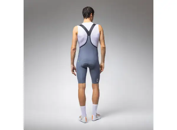 Alé R-EV1 GO men's shorts with pad and bib Steel