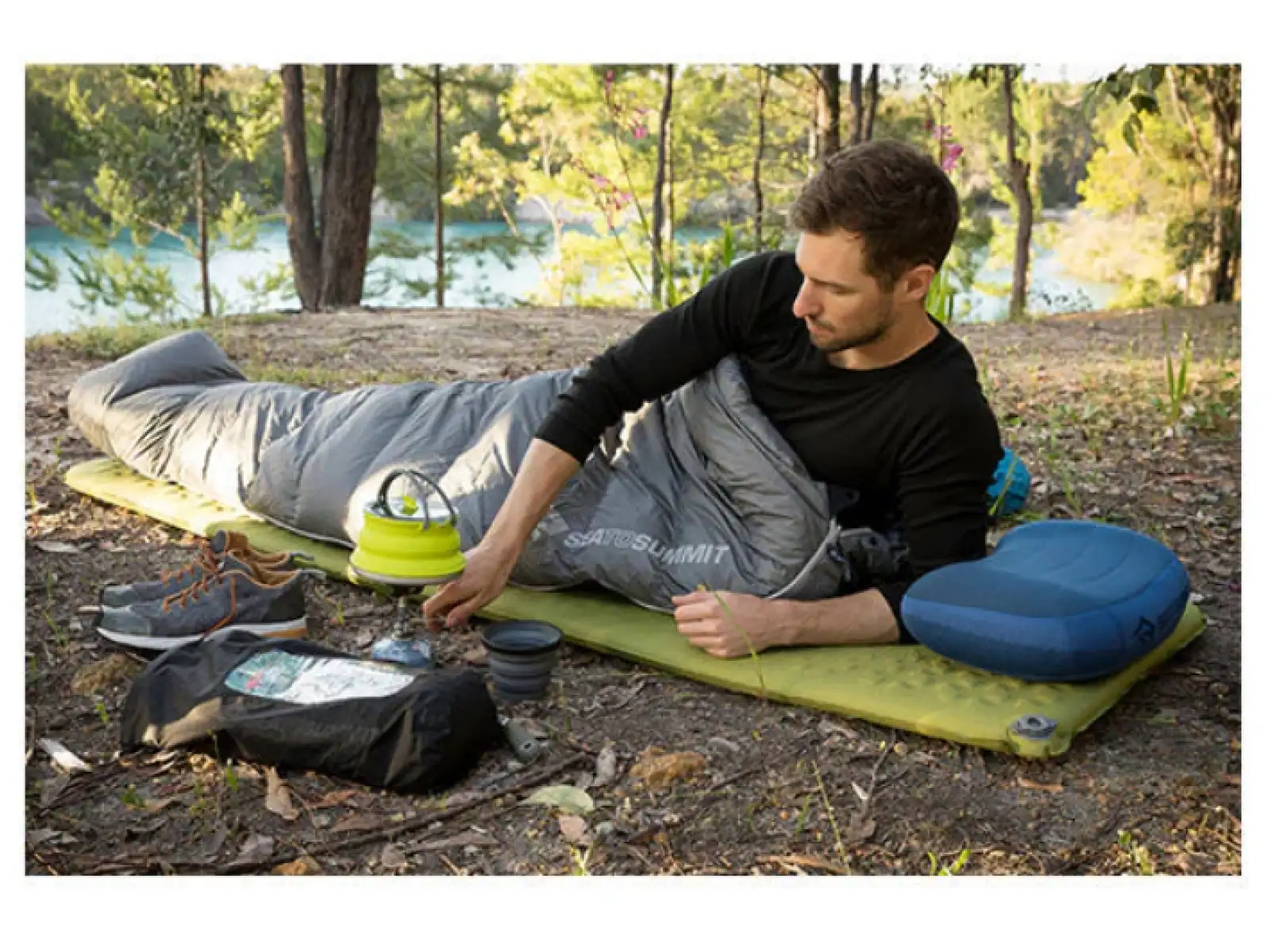 Sea to Summit Camp Regular self-inflating sleeping pad Olive