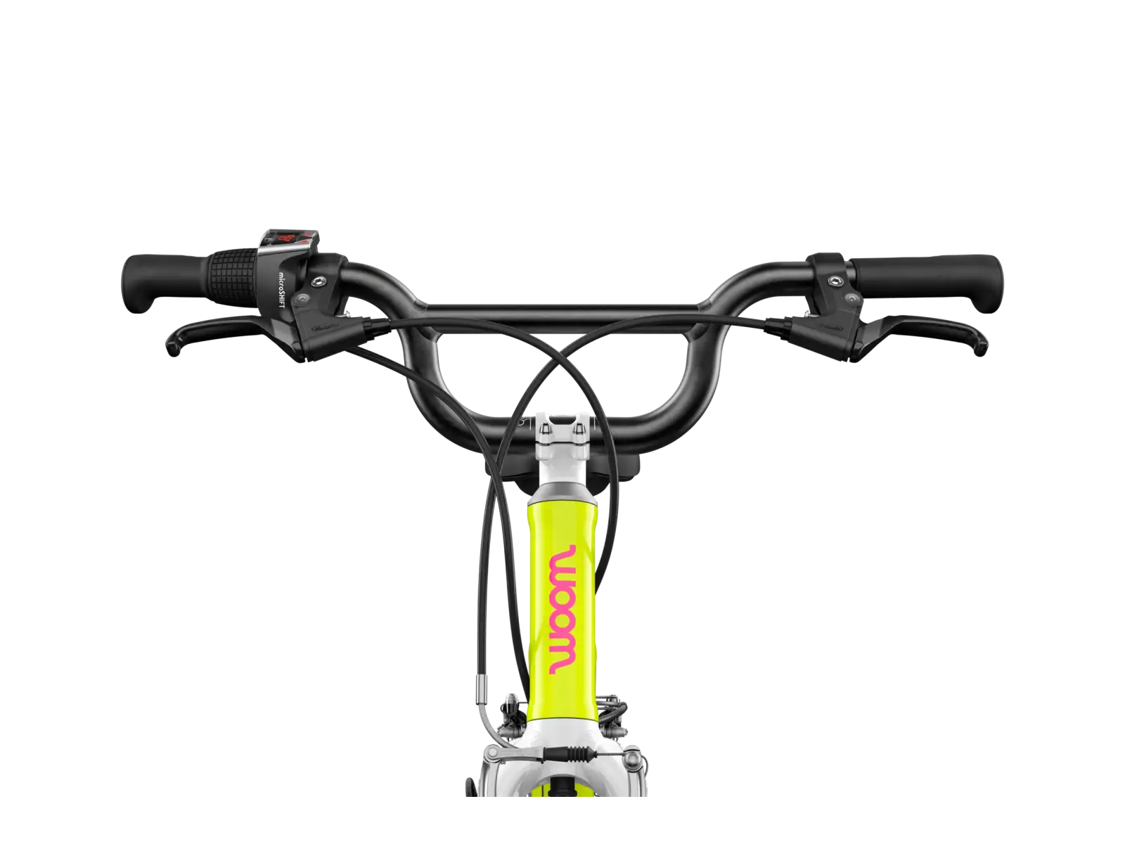 Woom GO 4 kids bike neon lime