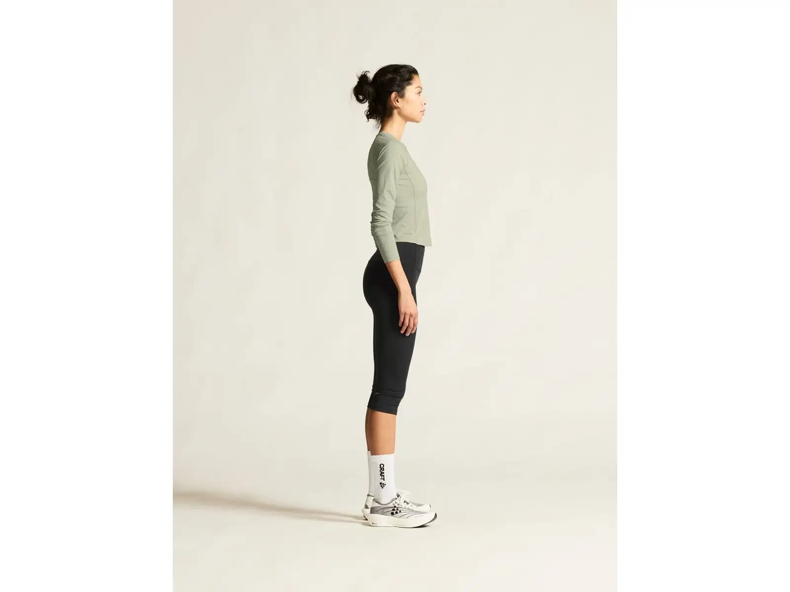 Craft Essence Capri women's 3/4 pants black