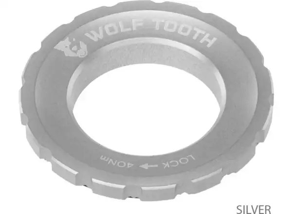 Wolf Tooth Centerlock external lockring silver