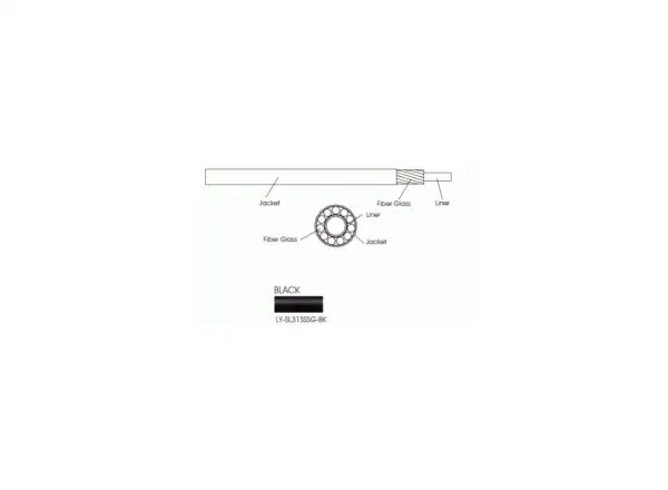 Alligator LY-999 gear cable housing black