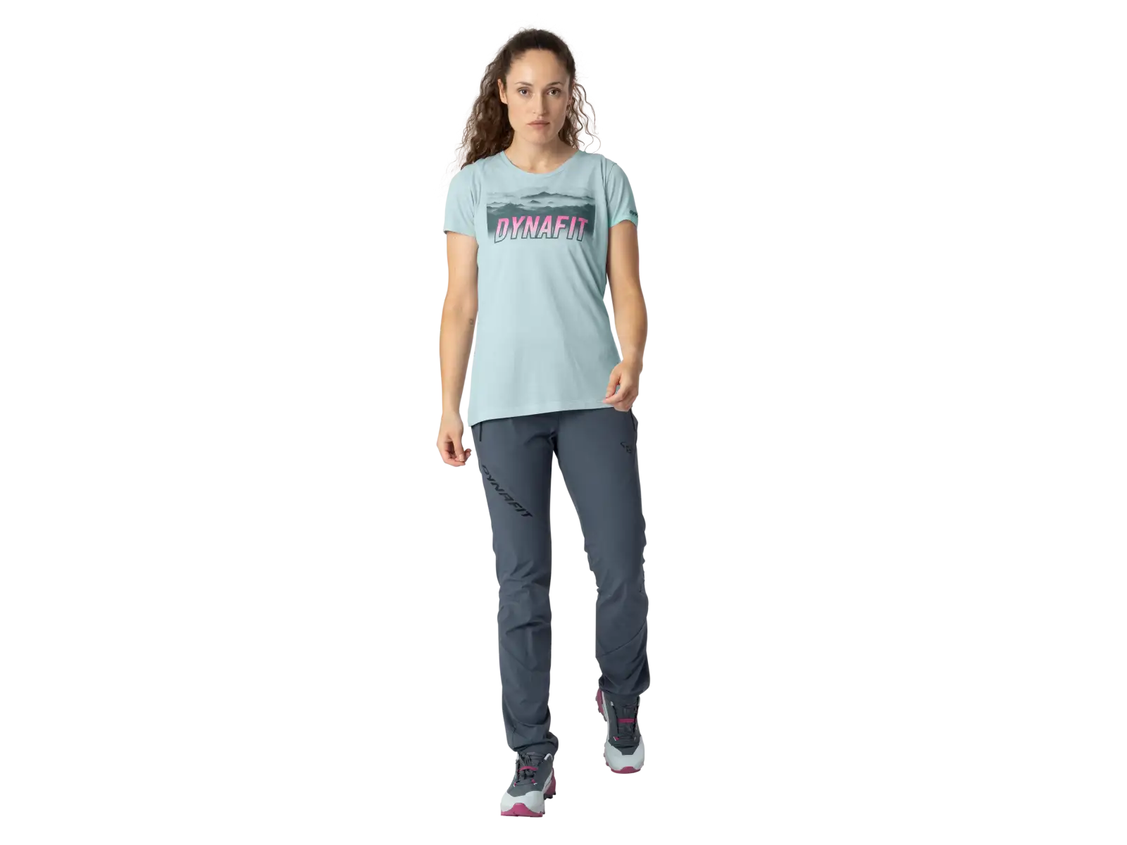 Dynafit Transalper Graphic women's T-shirt short sleeve Cloud Blue