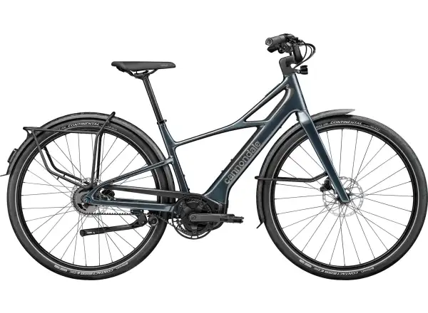 Cannondale FlyingV 2 Tungsten blue city lightweight e-bike