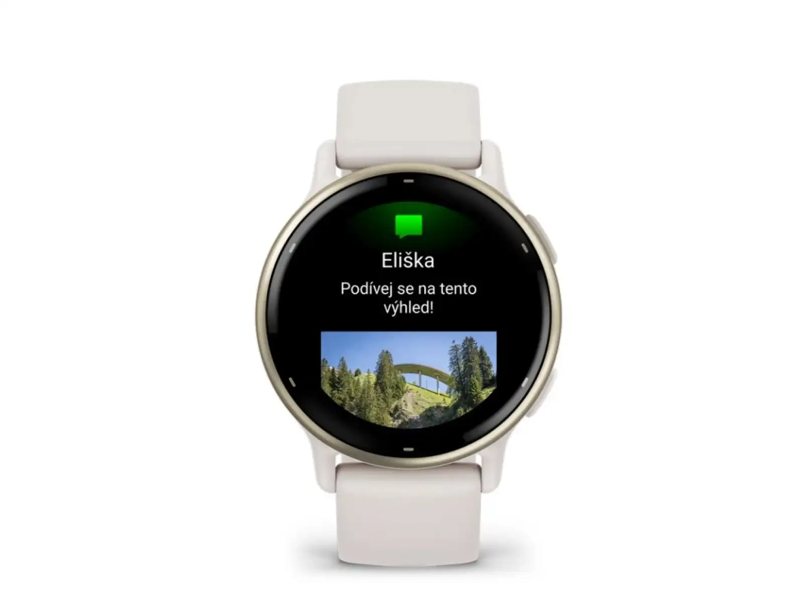 Garmin vívoactive 5 smart watch Ivory/Cream Gold