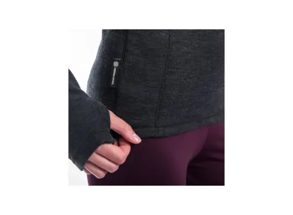 Sensor Merino Bold women's long sleeve shirt Anthracite Gray
