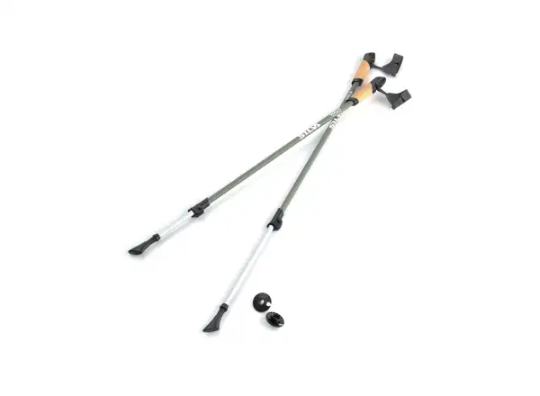 Silva Walking Aluminium Cork trekking poles green