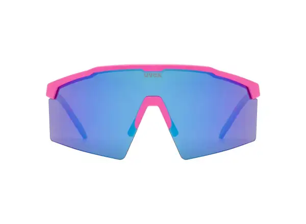 Uvex Flowline sunglasses Pink Matt/Mirror Blue