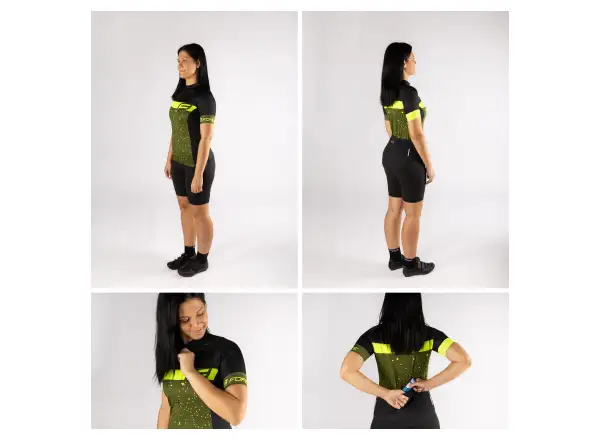 Force Spray Lady jersey short sleeve army/fluo
