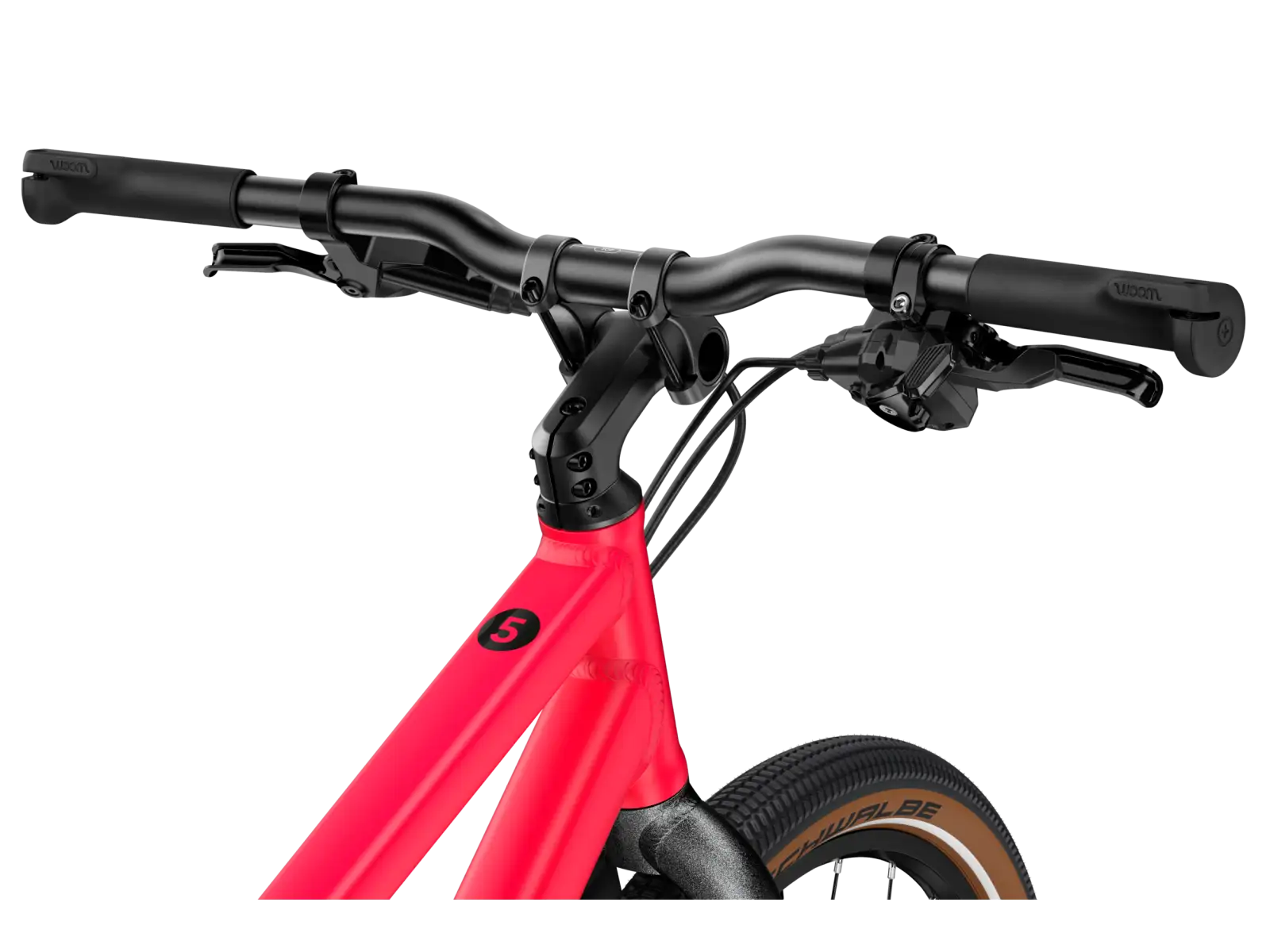 Woom 5 EXPLORE kids bike neon pink