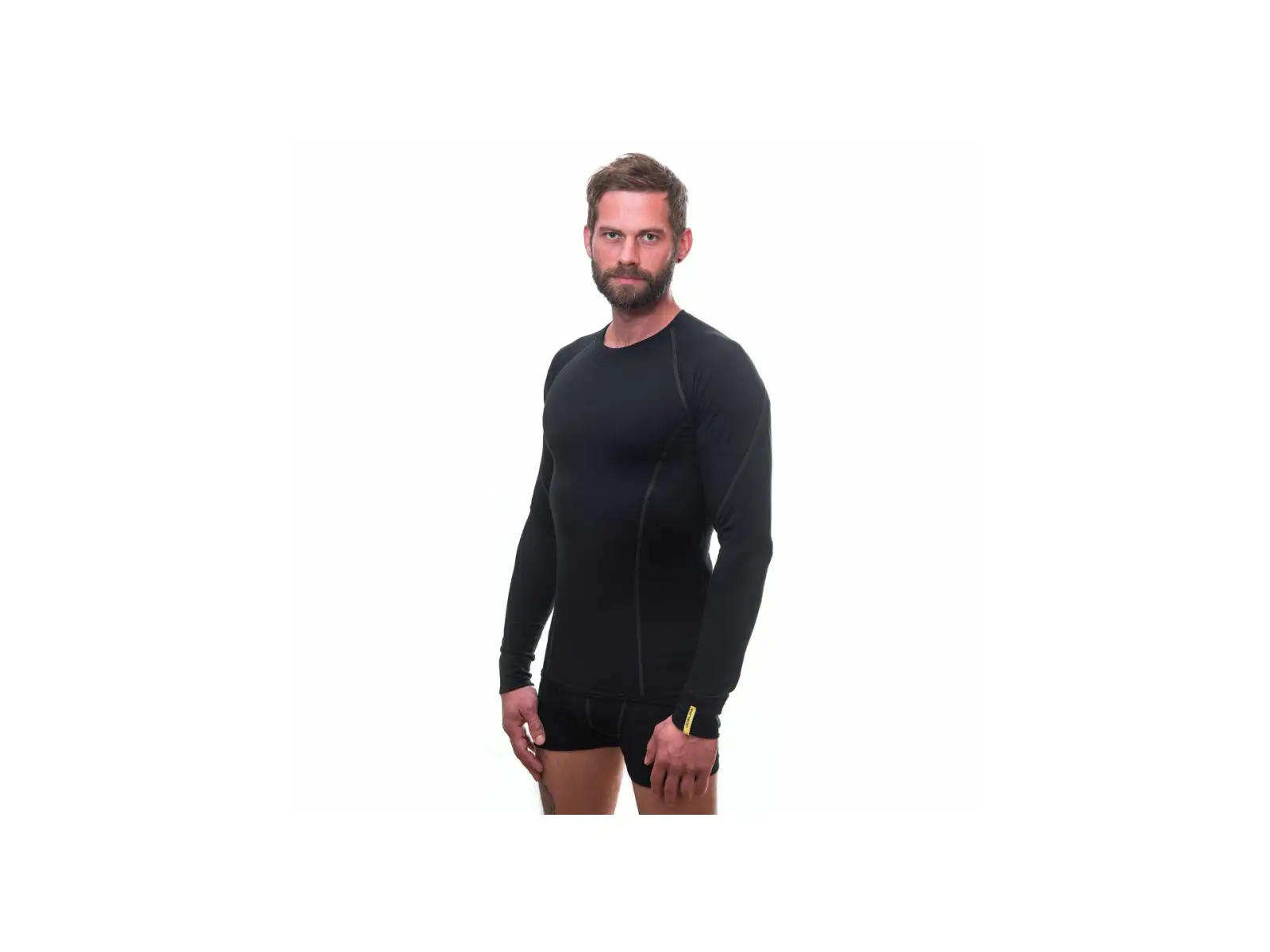 Sensor Merino Active men's shirt long sleeve black